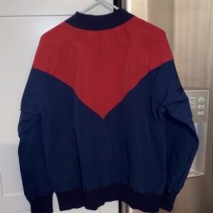 Aime Leon Dore M blue & red crew neck windbreaker